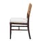 Baxton Studio Porsha Modern Bohemian Dark Brown Finished Mahogany Wood and Natural Rattan Dining Chair 225-13103-ZORO - alternate 7